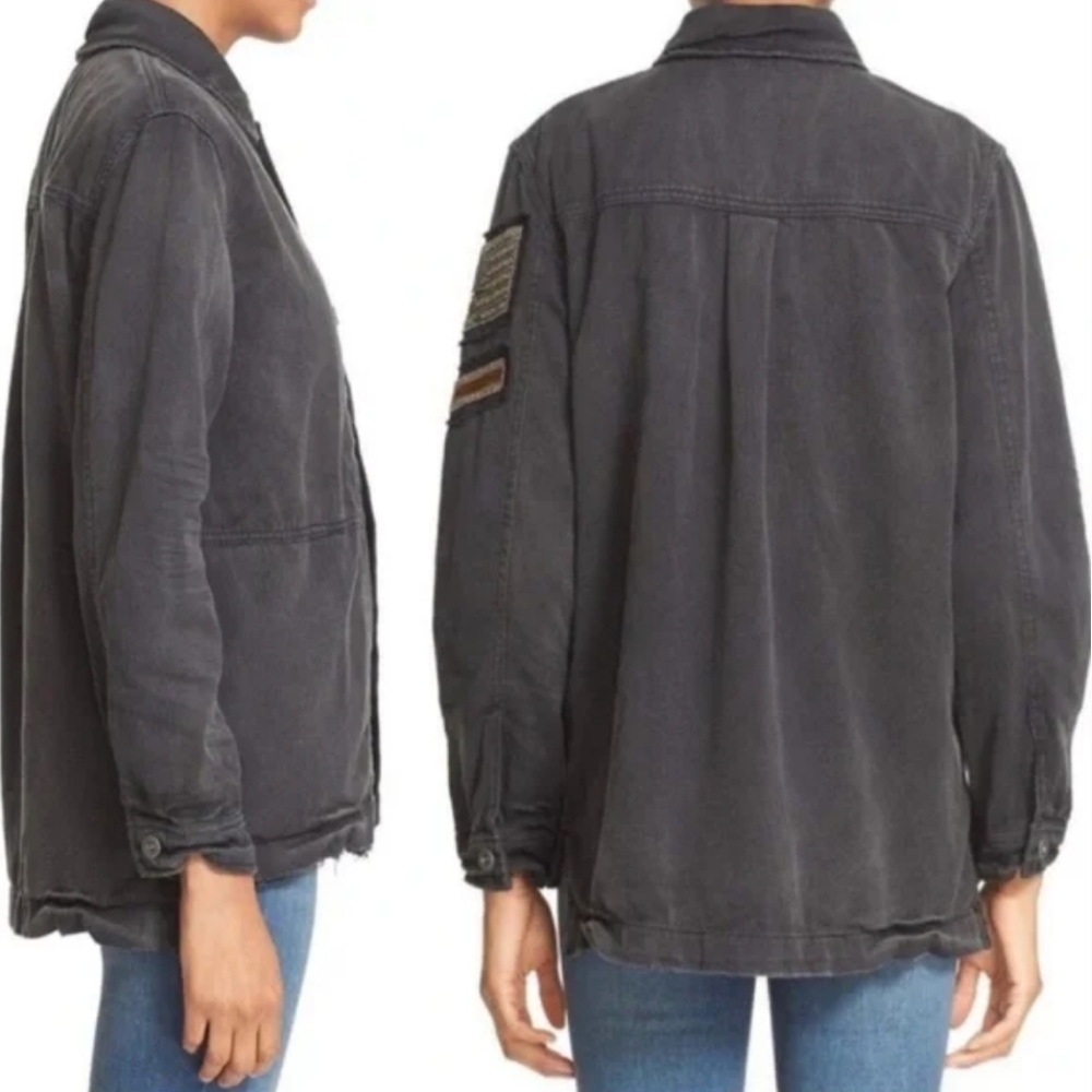 FREE PEOPLE Embellished Military Jacket - Picture 15 of 16